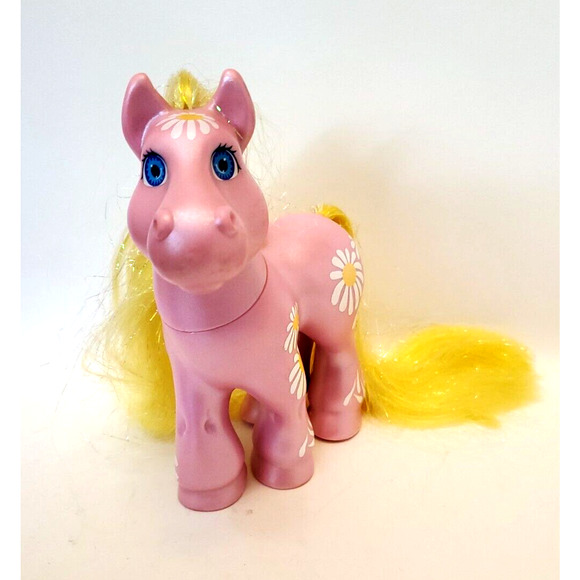 Vintage Cabbage Patch Kid Pony Princess Pink Daisy Magic Meadow 1992 Yellow Pink - Picture 3 of 9